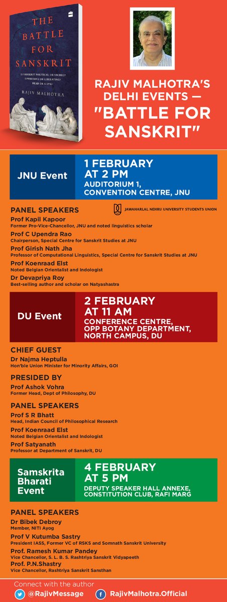 Delhi discussion events for 'Battle For Sanskrit'