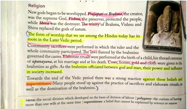 Anti-Brahmanism in ICSE textbooks