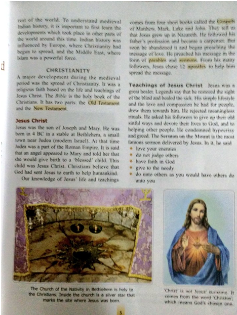 Lack of Criticism of Christianity in ICSE textbooks
