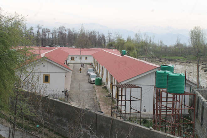A transit camp for Kashmiri Pandits at Vessu in Anantnag district. Source: The  Tribune 