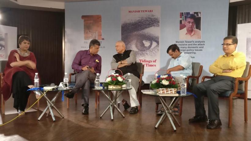 Barkha Dutt promotes Manish Tewari's Book