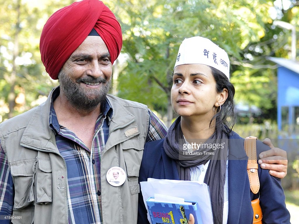Gul Panag with Father