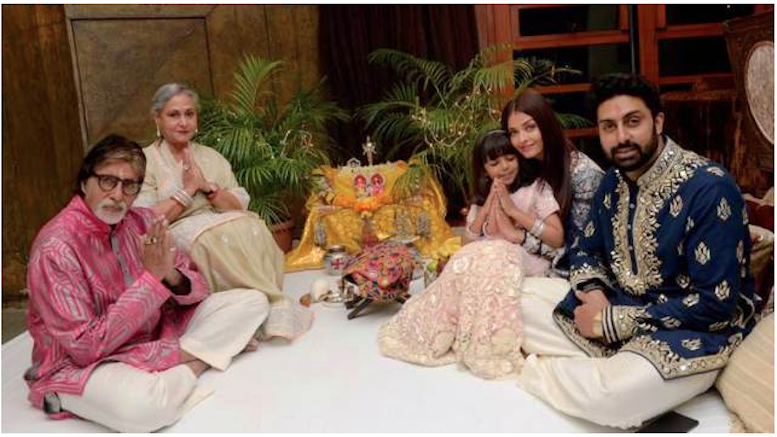 Amitabh Bachchan and family
