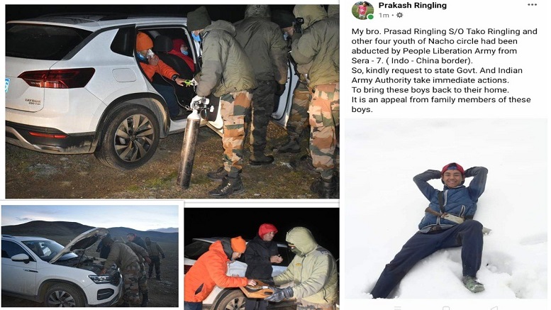Chinese Army kidnaps 5 Arunachal