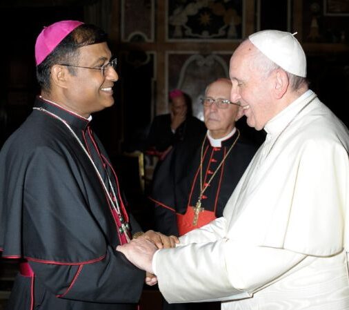 Pope Francis with Bishop William