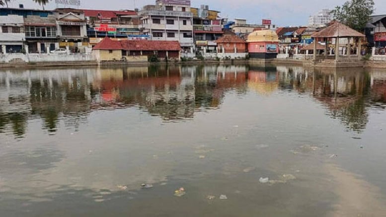 A Ritual Litter Sree Padmanabhaswamy Temple Padmatheertham neglected