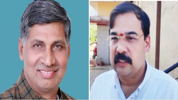 BJP leader Surender Matiala (left) was shot dead in Delhi; VHP leader and lawyer P Krishnamurthy (right) survived an attack on his life in Karnataka
