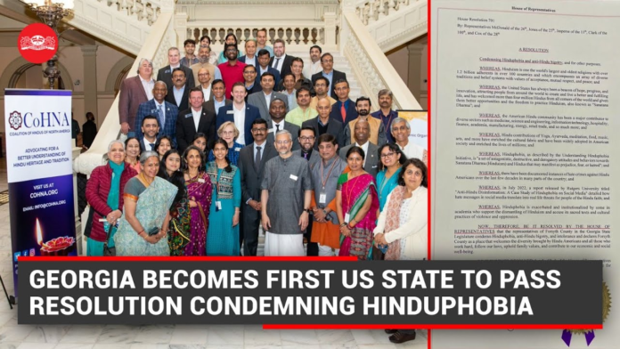 Georgia passes anti-Hinduphobia resolution