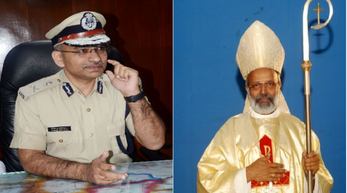 Indore Police Commissioner Makarand Deoskar & Indore Diocese Bishop Chacko Thottumarickal