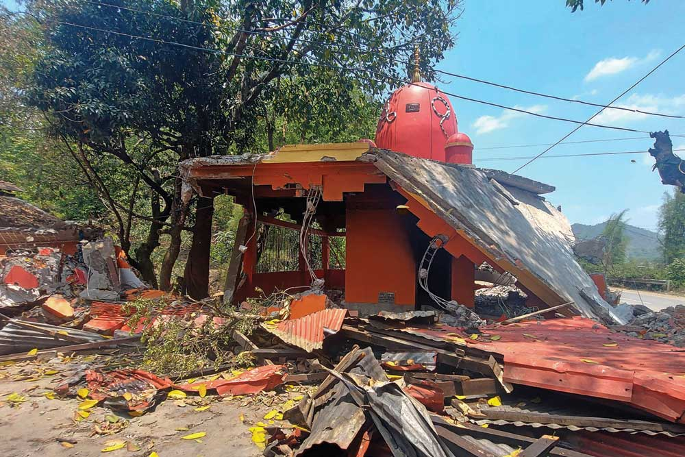 393 Meitei temples and shrines, including 16 Hindu mandirs, desecrated or destroyed during Manipur conflict