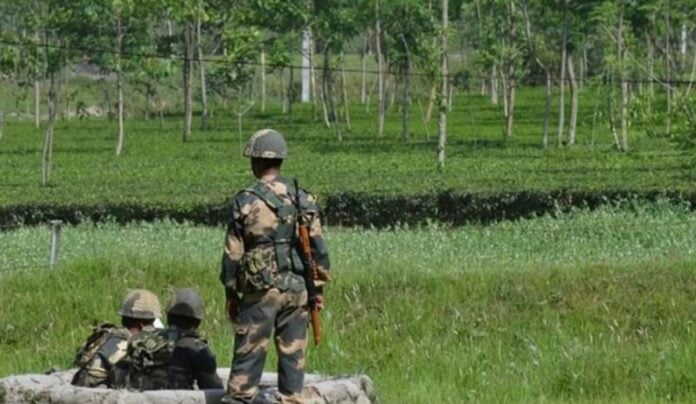Image: BSF jawans on duty along the Bharat-Bangladesh border(Representative)