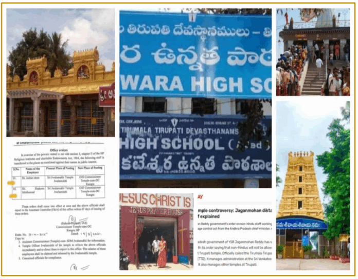 Non-Hindus appointed in Hindu temples