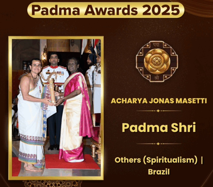 Acharya Jonas Masetti honored with Padma Shri