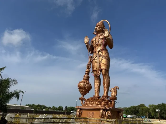 Hanuman statue unvieled in Fort Bend County, Texas, USA
