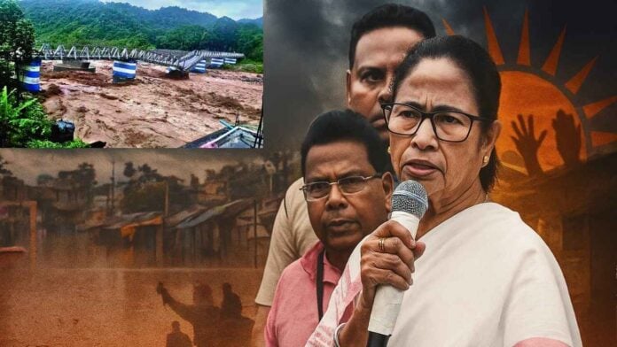 बंगाल की बाढ़ पर ममता का नया खेल, जिम्मेदारी से बचने के लिए अब दूसरों पर ठीकरा फोड़ा