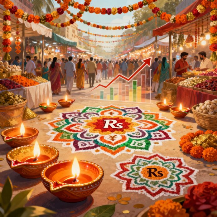 Representative image on Hindu festivals and economic growth