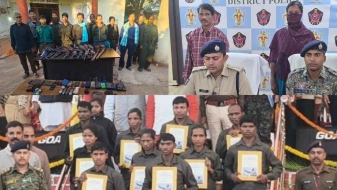 24 Maoists Lay Down Arms in Coordinated Surrenders Across Andhra Pradesh, Chhattisgarh and Madhya Pradesh