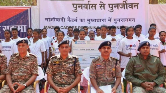 After Barse Deva’s exit, 26 Maoists lay down arms in Sukma