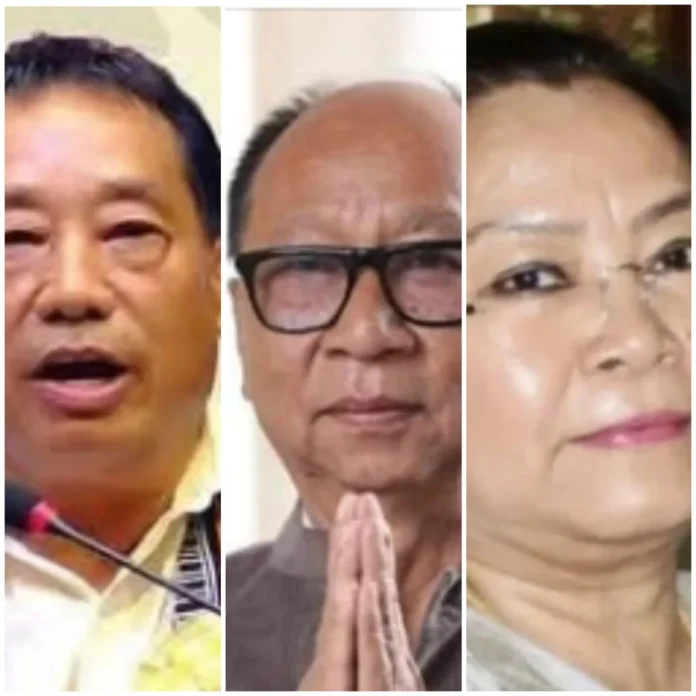 Key political figures in Manipur involved in state governance and community leadership.