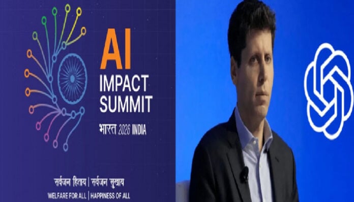 AI Impact Summit India 2026 poster with technology and innovation themes.