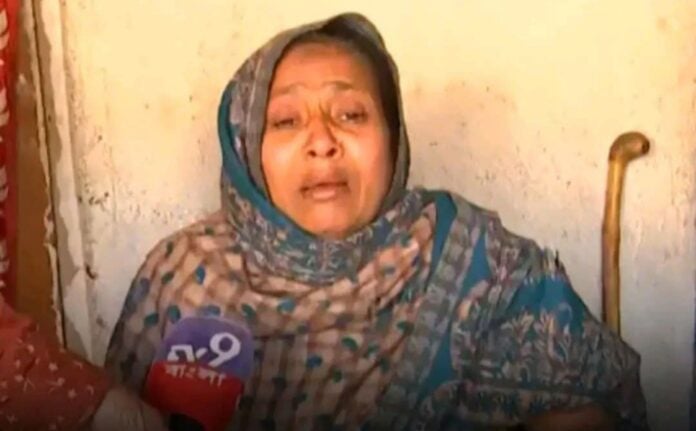 Mother of Malda youth, emotional, supports TMC in interview about son's arrest.