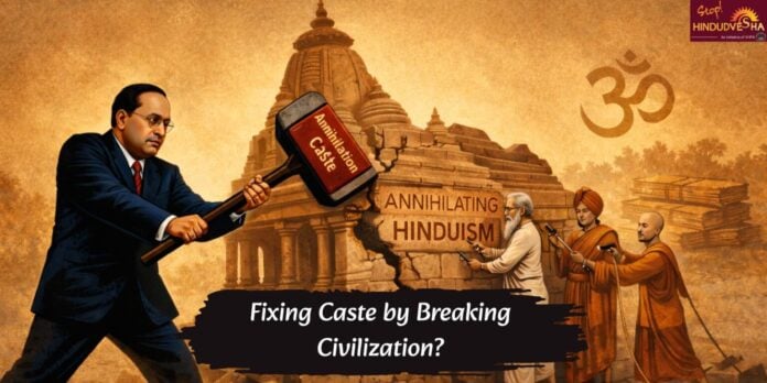 Debate on caste abolition and Hinduism's future in India.