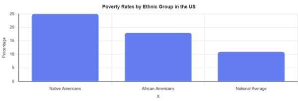 Graph showing human rights issues in the United States.