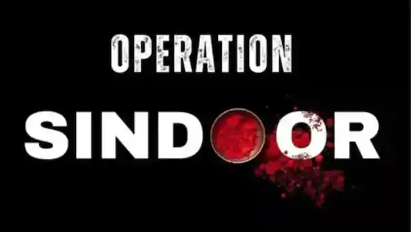 Logo for Operation Sindoor highlighting India's strategic military initiative anniversary.